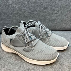 Vessi Ever Day Move Sneakers Gray Knit‎ Lace Up Comfortable Athletic Shoe Men 10